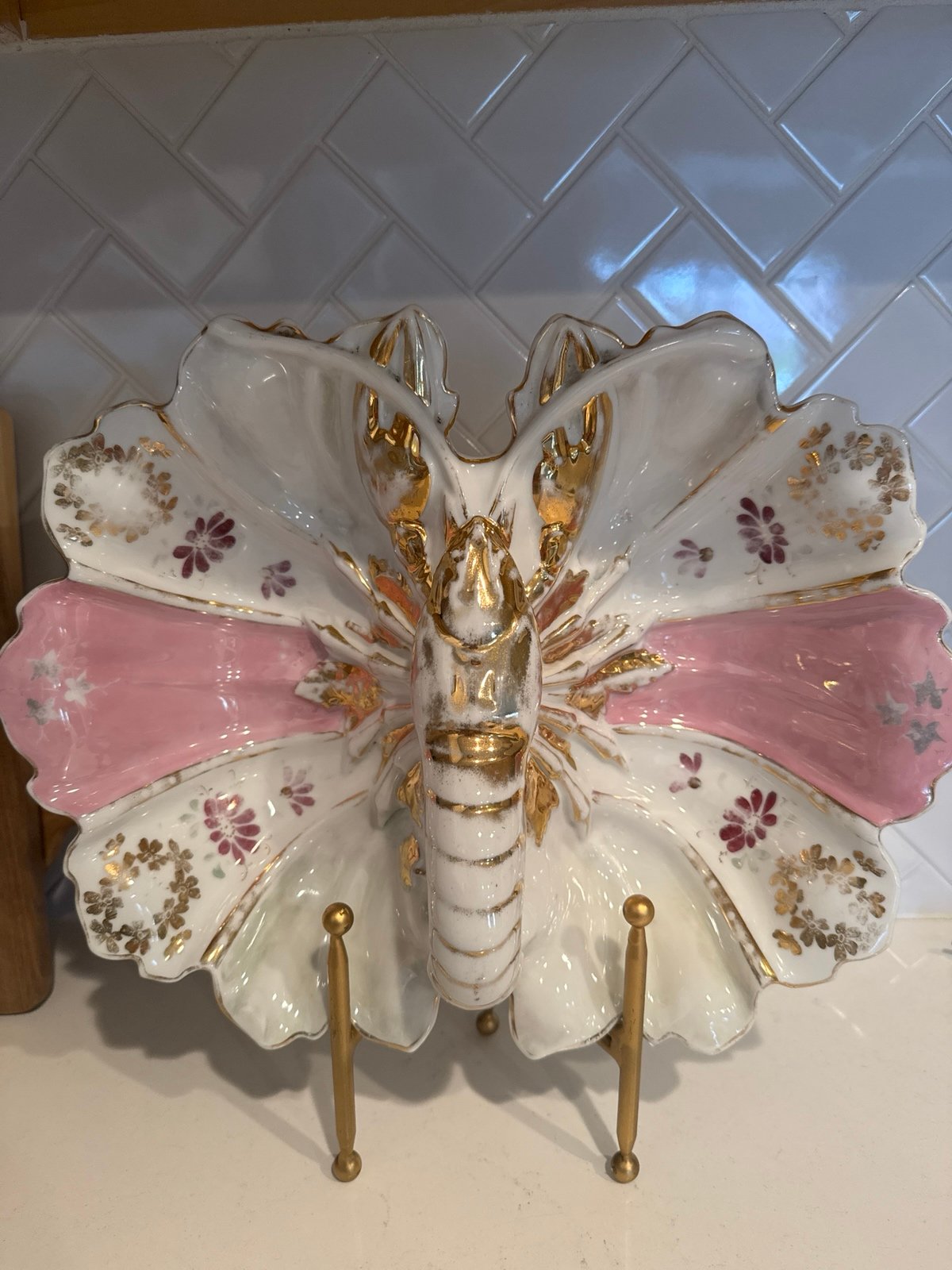 Antique Divided Lobster Dish
