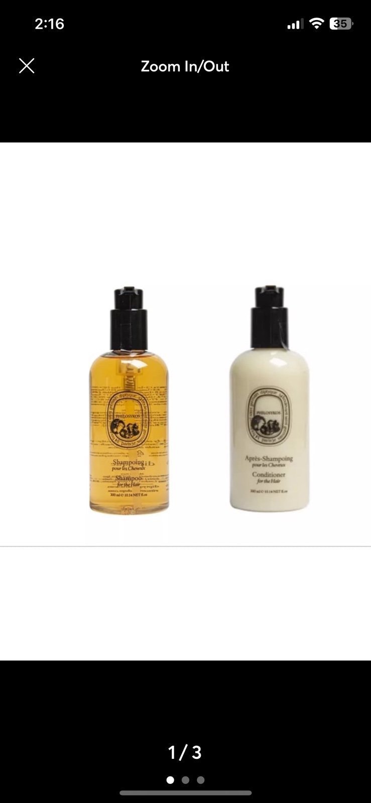 Diptyque Philosykos Shampoo & Conditioner Set 300ml New