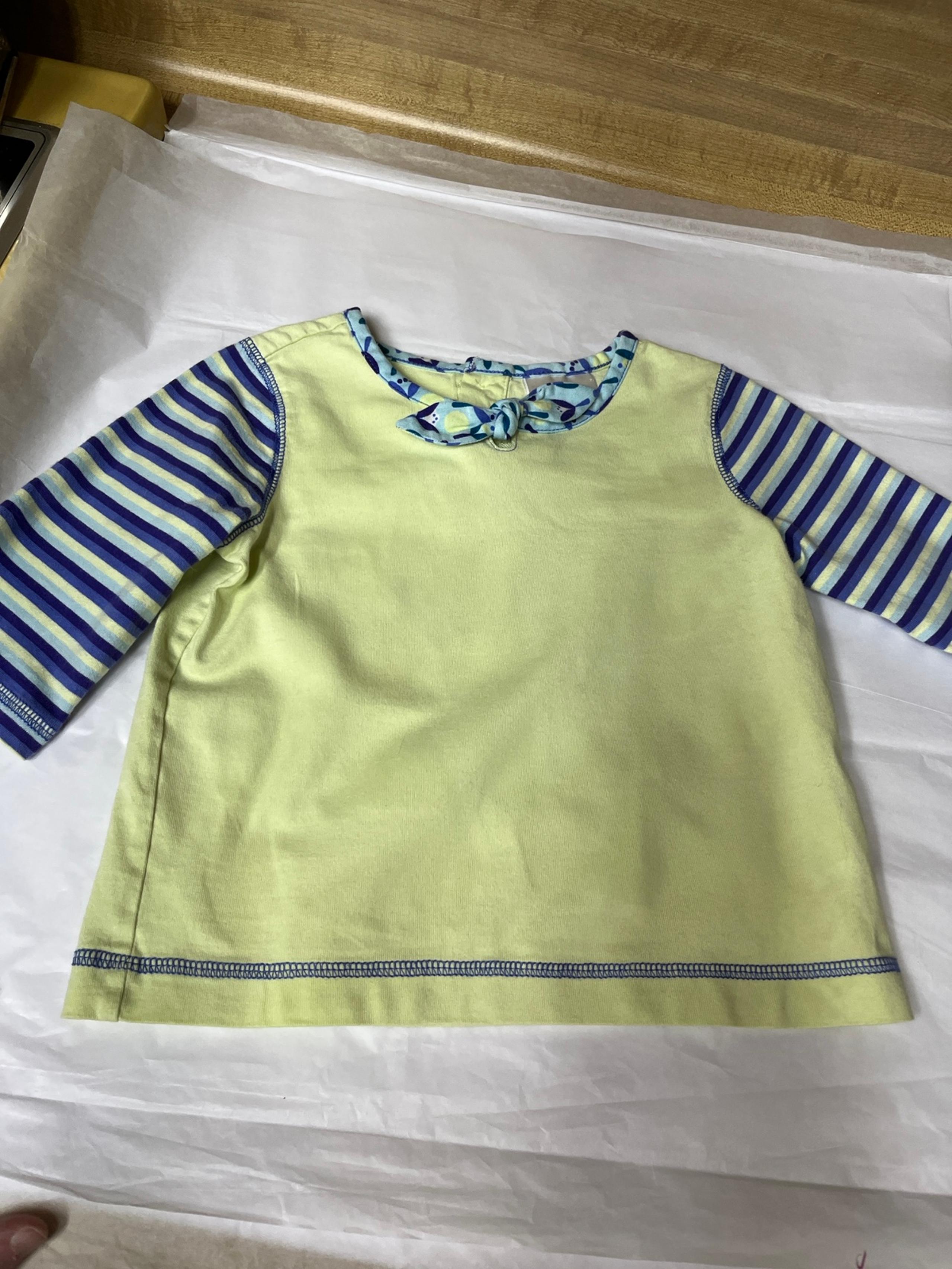 Hanna Andersson size 90 tunic/dress yellow and blue