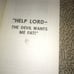 help lord- the devil wants me fat ! Softback book used religion