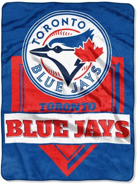 Toronto Blue Jays Royal Plush Raschel Throw Blanket 60 x80