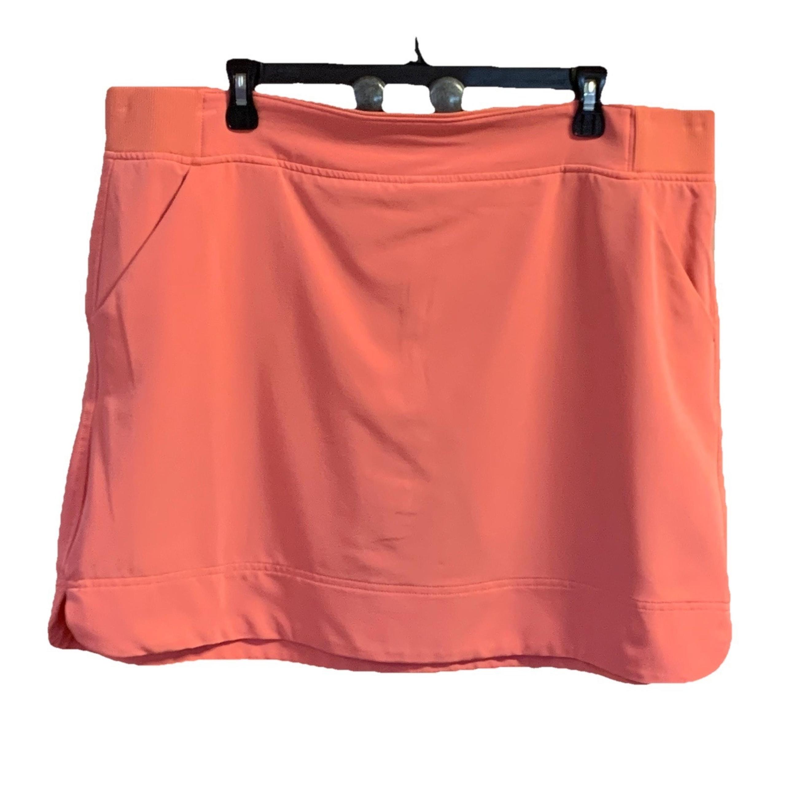 32 Degrees Cool XL Peach Elastic Waist Skort with Pockets