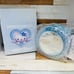 Vintage Sanrio Hello Kitty Blue Angel Bath Clock with Mirror