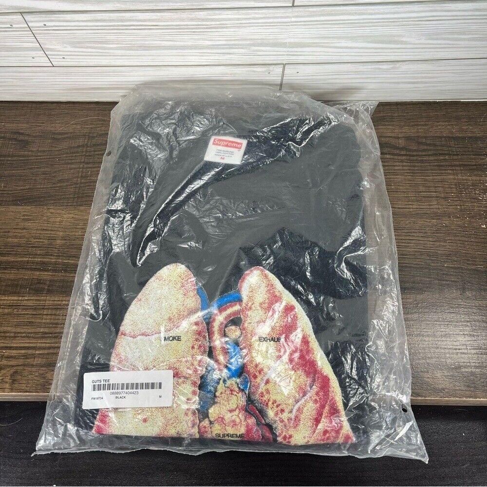Supreme Guts Men's Black T-Shirt - Men's Size Medium