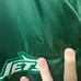 Vintage New York Jets Chalk Line Satin Jacket - Size XL