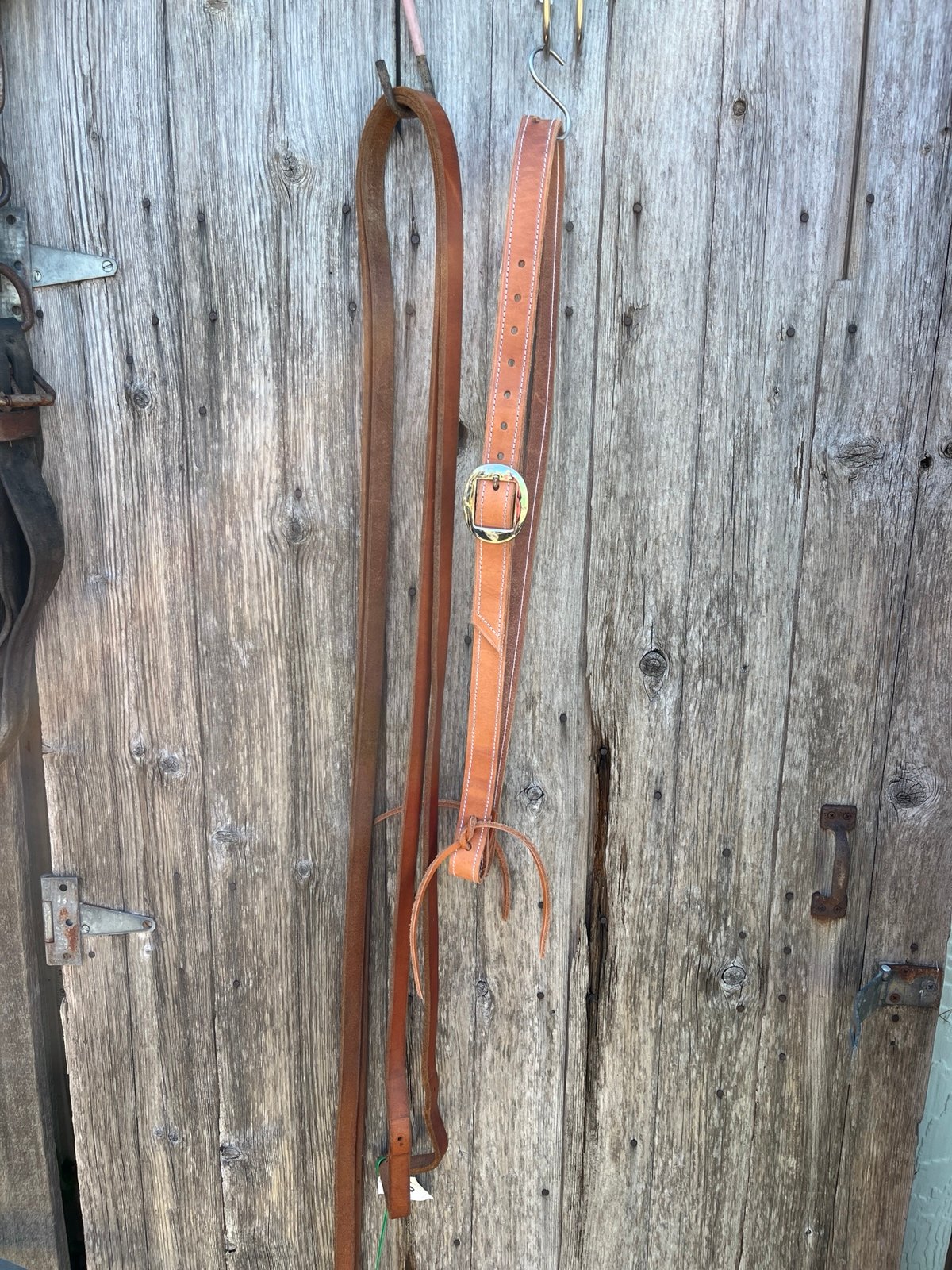 New 1” slit ear headstall and a set of split reins