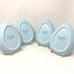 Rae Dunn Baby Blue Appetizer/Salad/Dessert Plates Oval Shape States Bunny Love