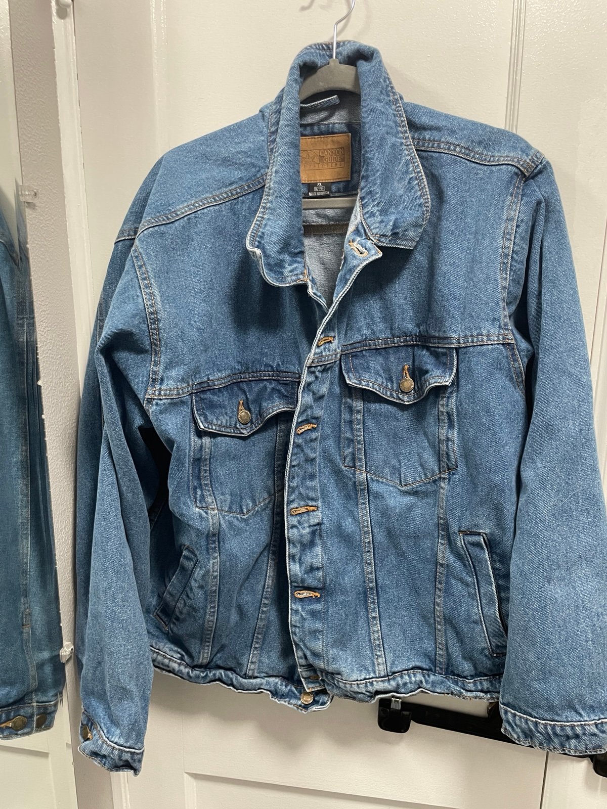 Vintage Denim Trucker Jacket Canyon Guide Outfitters