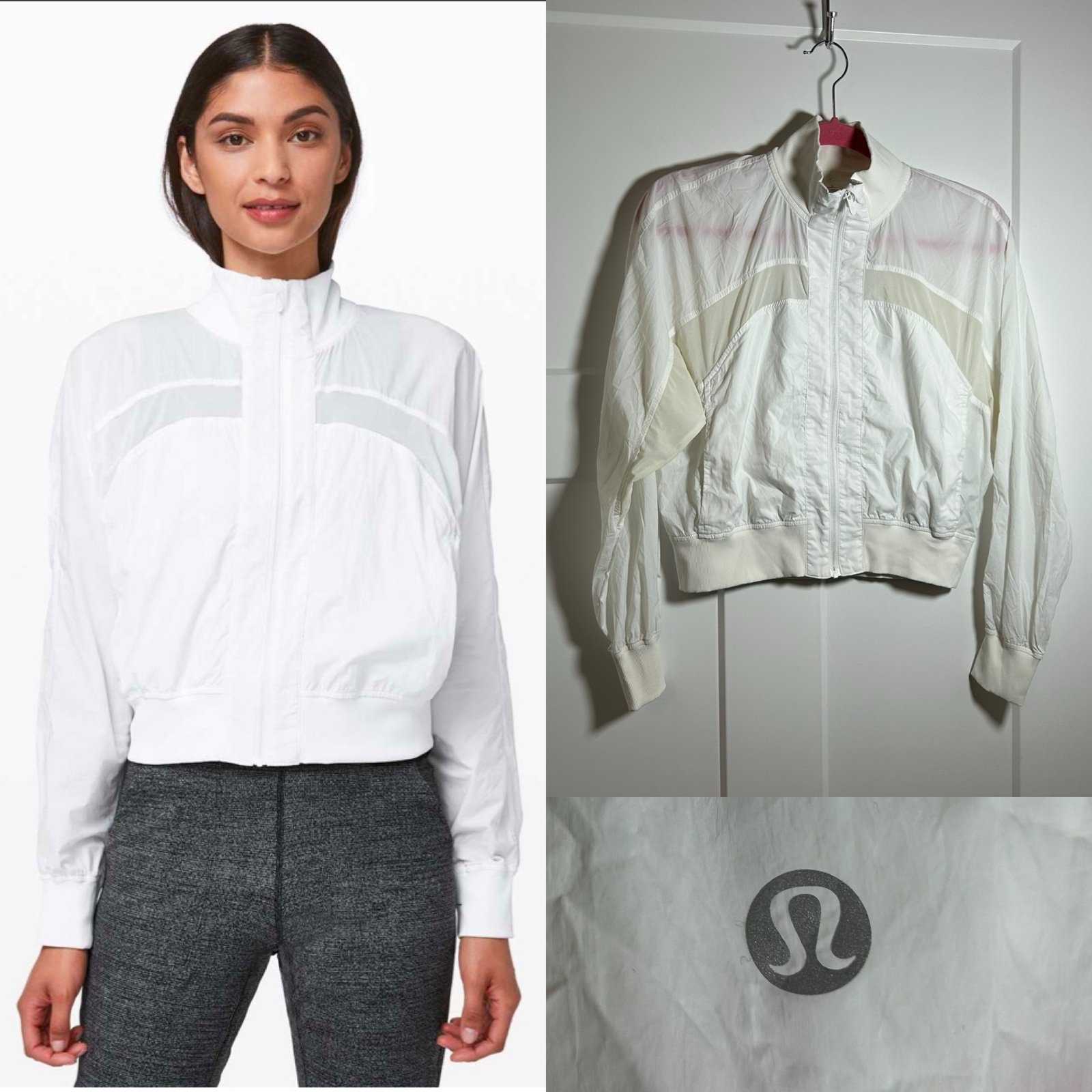 Lululemon cropped windbreaker jacket - size 4/XS