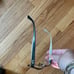Vintage Armani y2k eyeglasses minimalist black striped whimsy square frame prepp