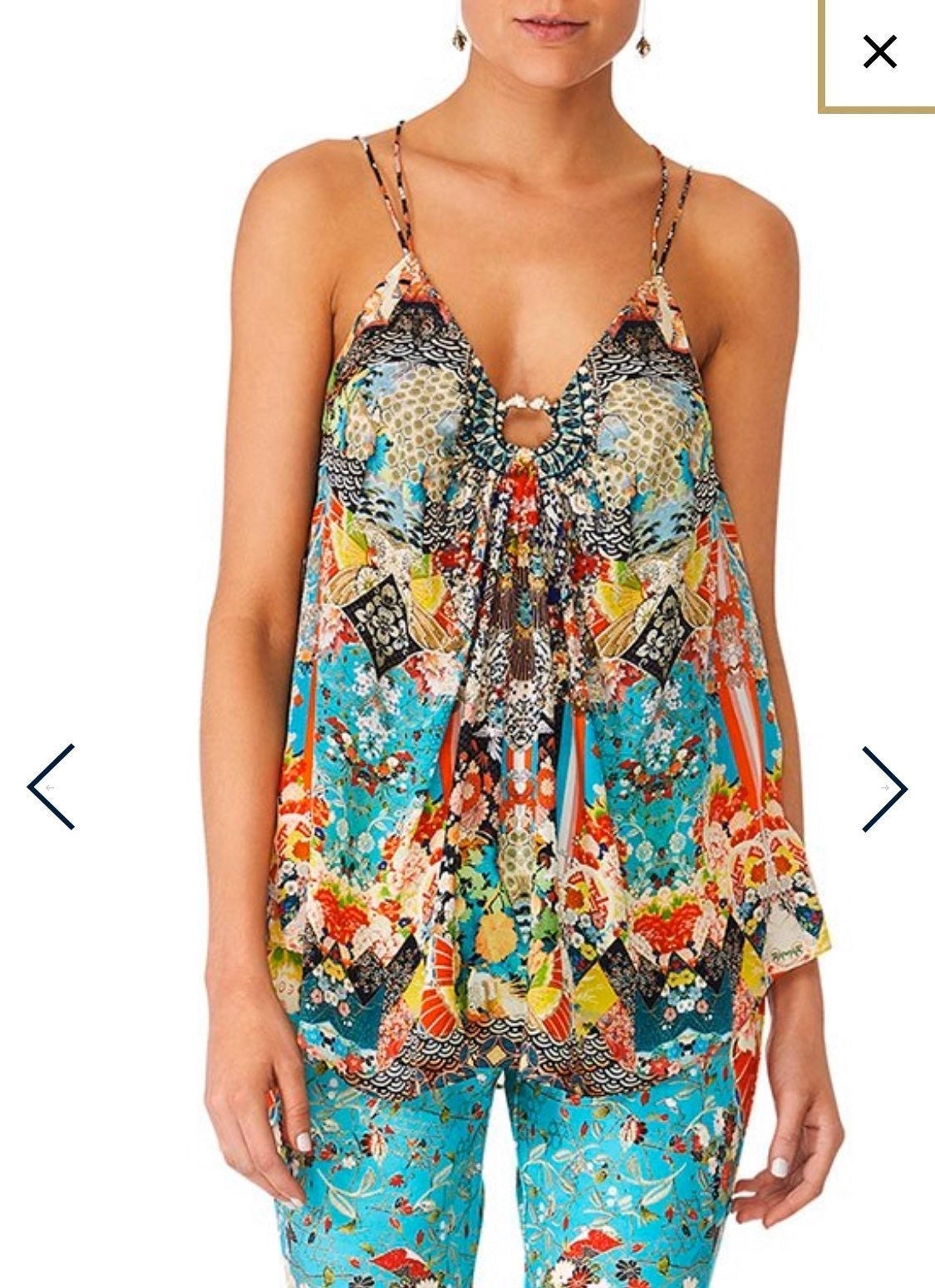 Camilla Galaxy Girl Shoestring Top BNWT