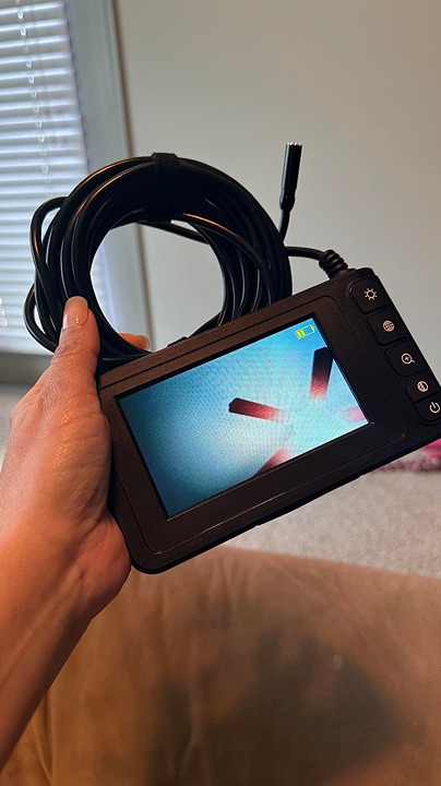 Industrial Endoscope Borescope Camera w/Light, 4.3'' LCD Screen, 16.5ft - NEW!