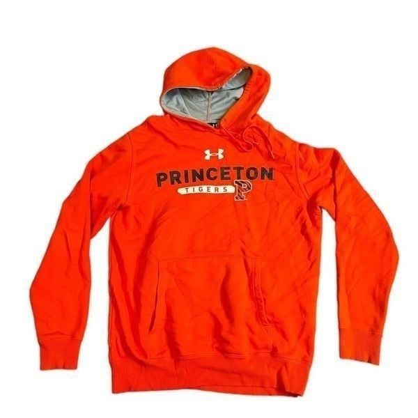 Ladies Y2K Princeton Tigers pullover orange hoodie size small under Armour