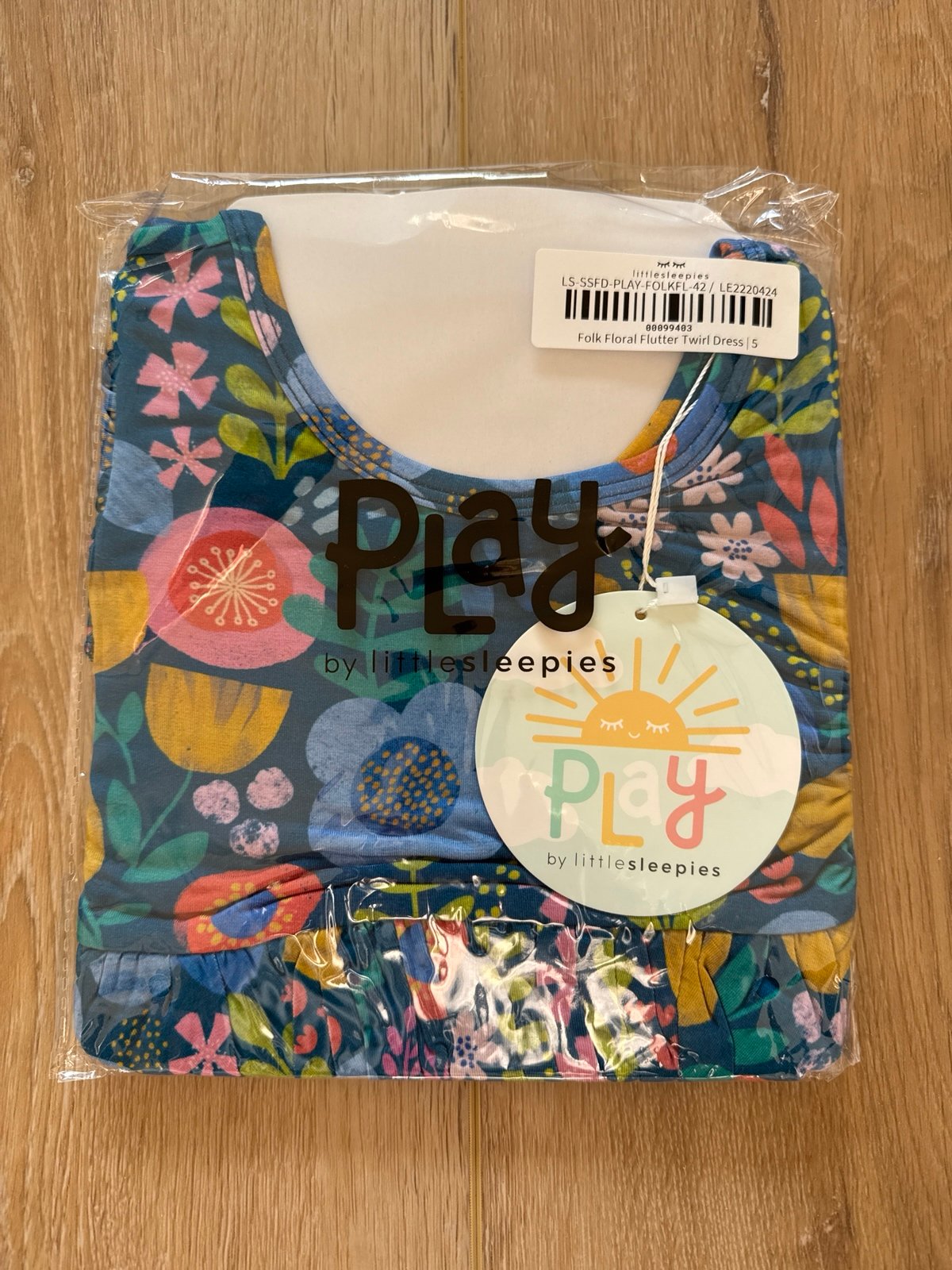 Size 5 NIB Little Sleepies Folk Floral Twirl Dress