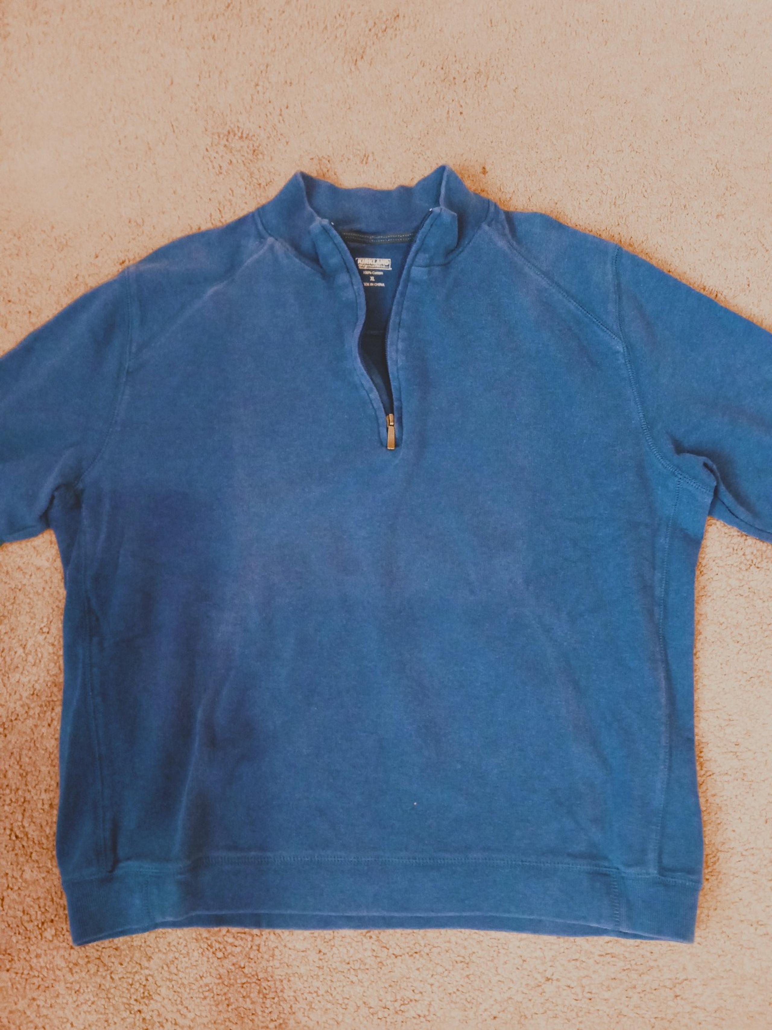Kirkland XL Men's Blue Sweater Full Sleeve