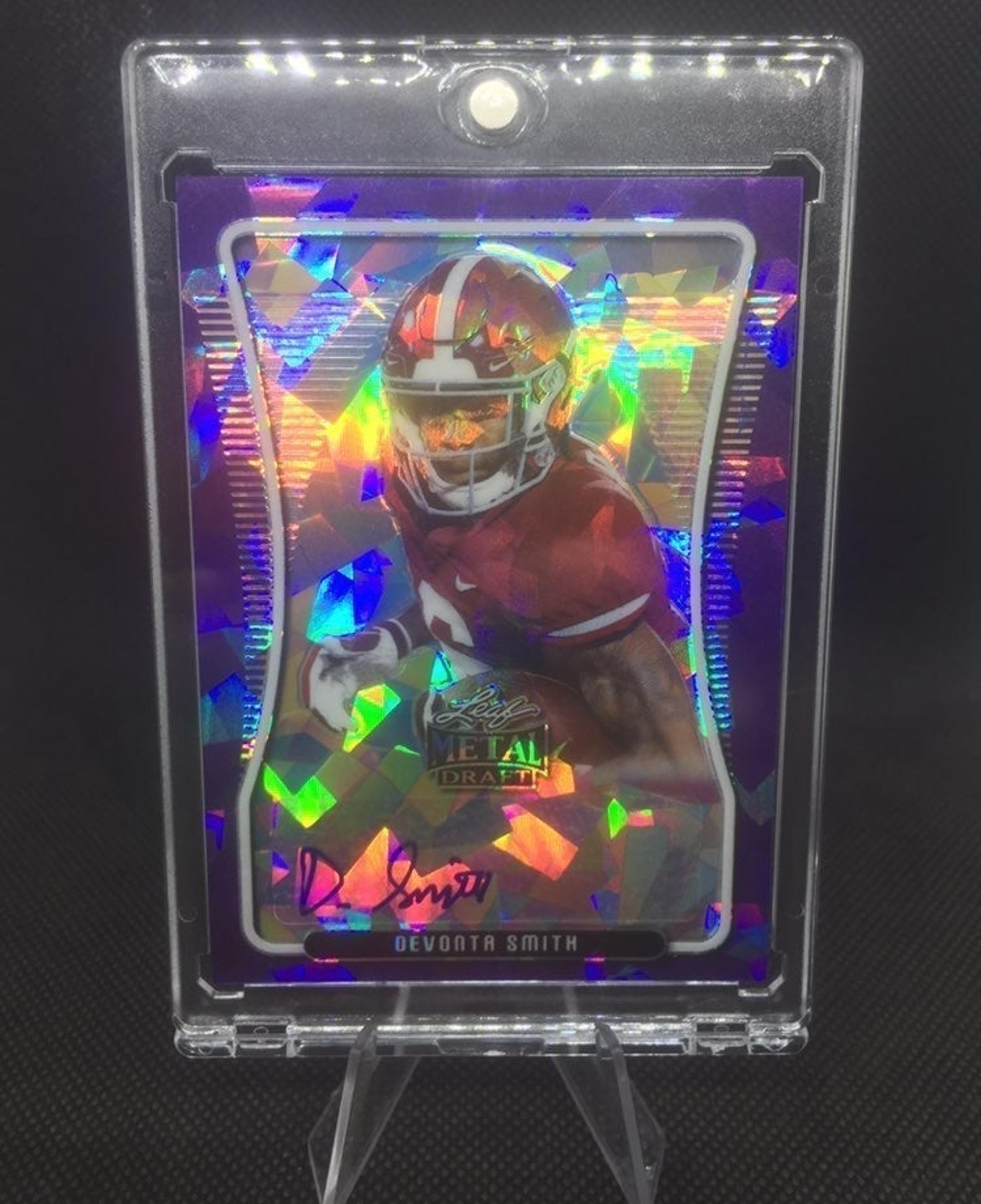 Devonta Smith #3/7 Rookie Autograph auto RC Philadelphia Eagles Cracked Ice