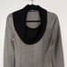 Cut25 by Yigal Azrouel M Black Cream Houndstooth Herringbone Sweater Dress Wool