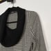 Cut25 by Yigal Azrouel M Black Cream Houndstooth Herringbone Sweater Dress Wool