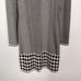 Cut25 by Yigal Azrouel M Black Cream Houndstooth Herringbone Sweater Dress Wool