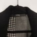 Cut25 by Yigal Azrouel M Black Cream Houndstooth Herringbone Sweater Dress Wool