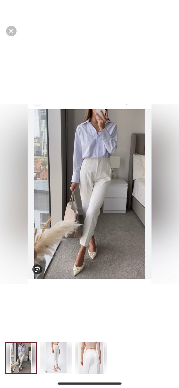 Zara white Pants