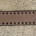 Rare Brighton Brown Wooden Beaded Belt Silver Buckle Size 32