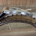 Rare Brighton Brown Wooden Beaded Belt Silver Buckle Size 32