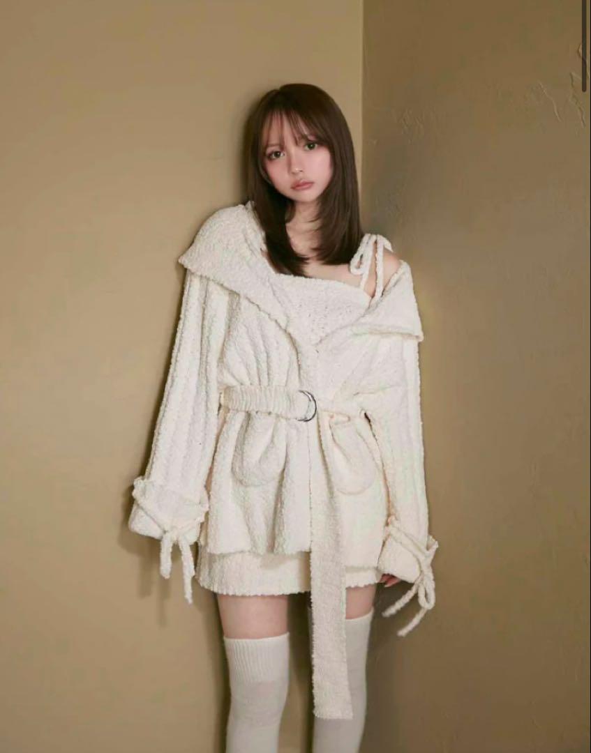 andmary Elmo knit set knit set up ivory