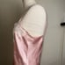 Vintage Victoria’s Secret Gold Label 80's-90's Pink Satin Lace Lingerie Sz Med