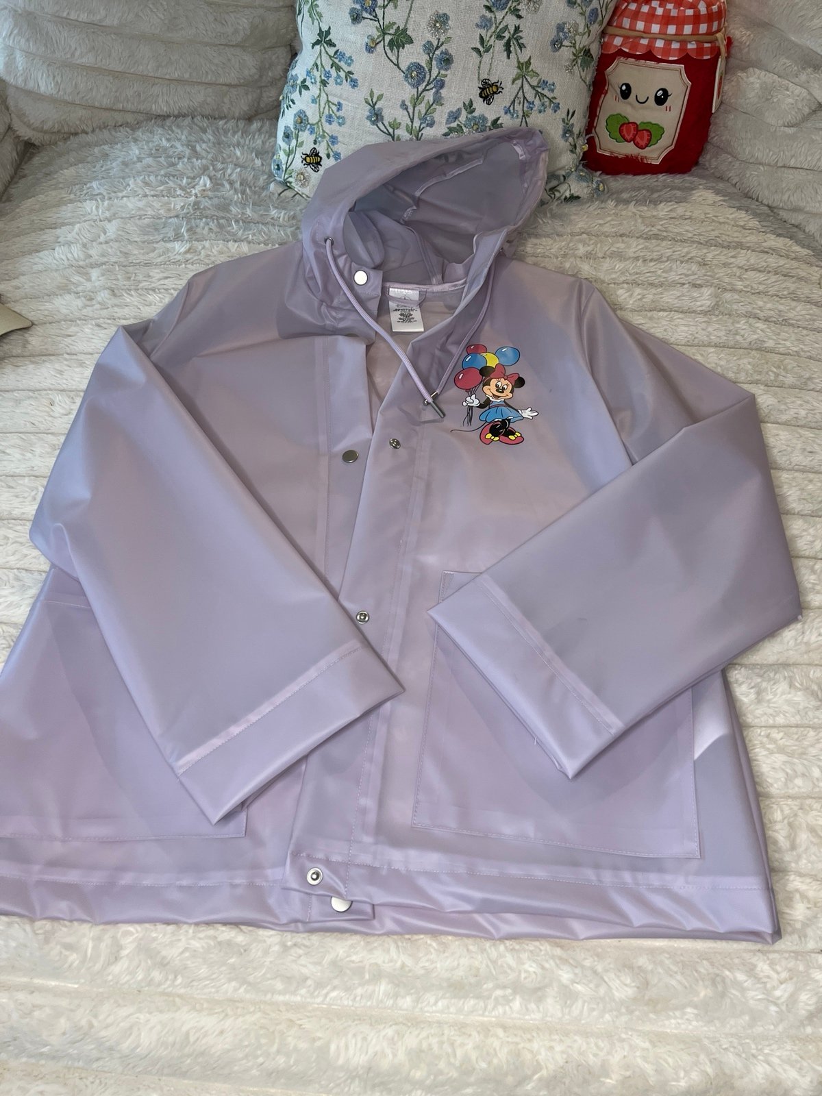 Disney Minnie Mouse Adult Raincoat Size Medium