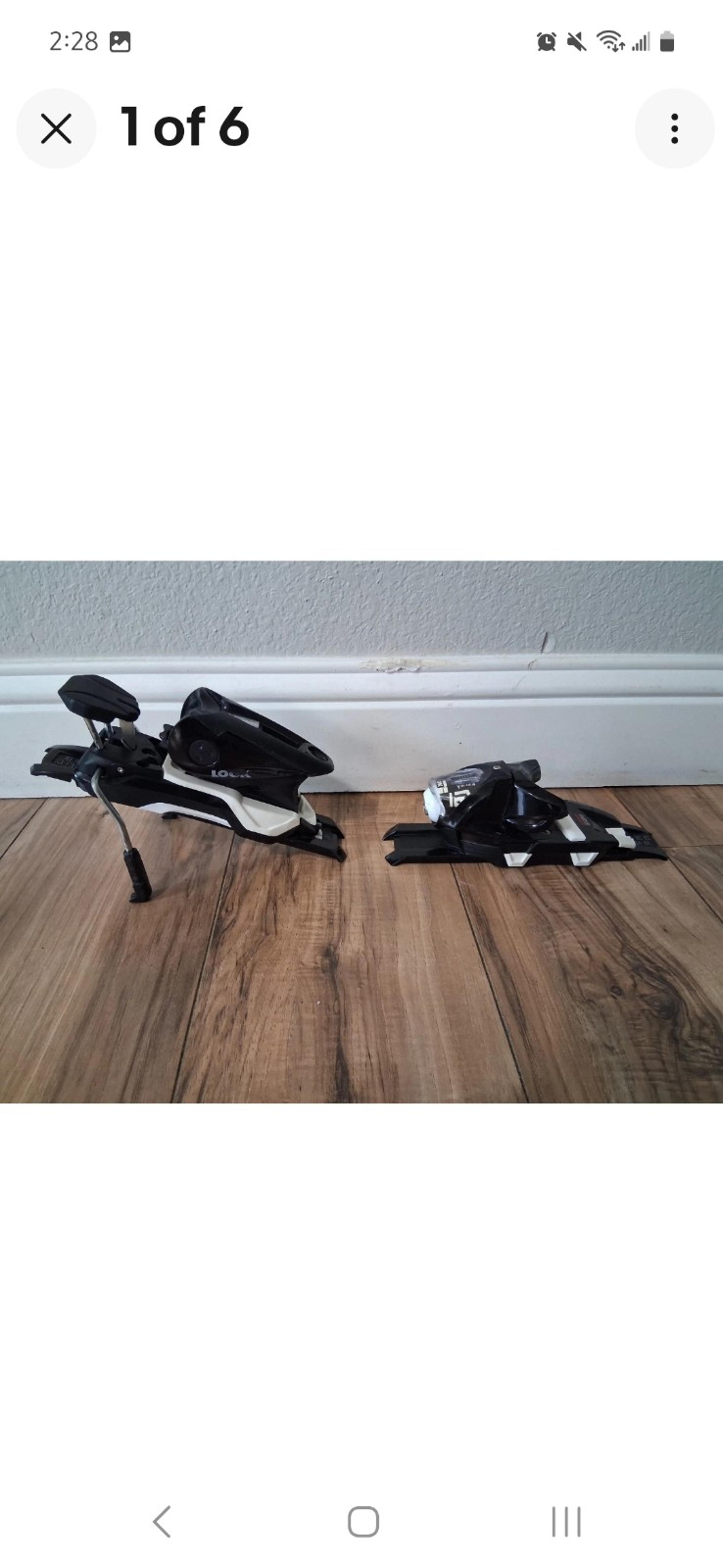 Look NX12 Grip Walk Konect Downhill Ski Bindings Black & White