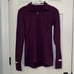 Lululemon Women's Magenta First Mile 1/2 Zip Sz 6 Jacket Fleece Lined Training