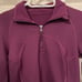 Lululemon Women's Magenta First Mile 1/2 Zip Sz 6 Jacket Fleece Lined Training