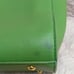 Adrienne Vittadini Avocado Green Leather Tote Shoulder Handbag Size Medium