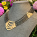 Vintage coral bead collar necklace