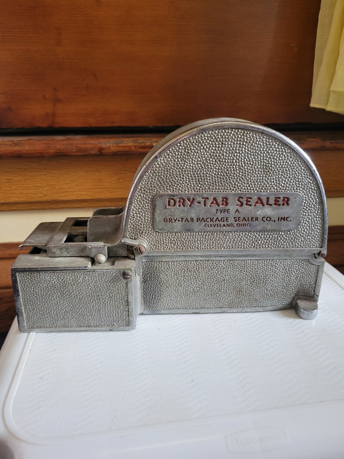 Antique Vintage 1920s Lester Industrial Dry-Tab Package Sealer Type A Dispenser