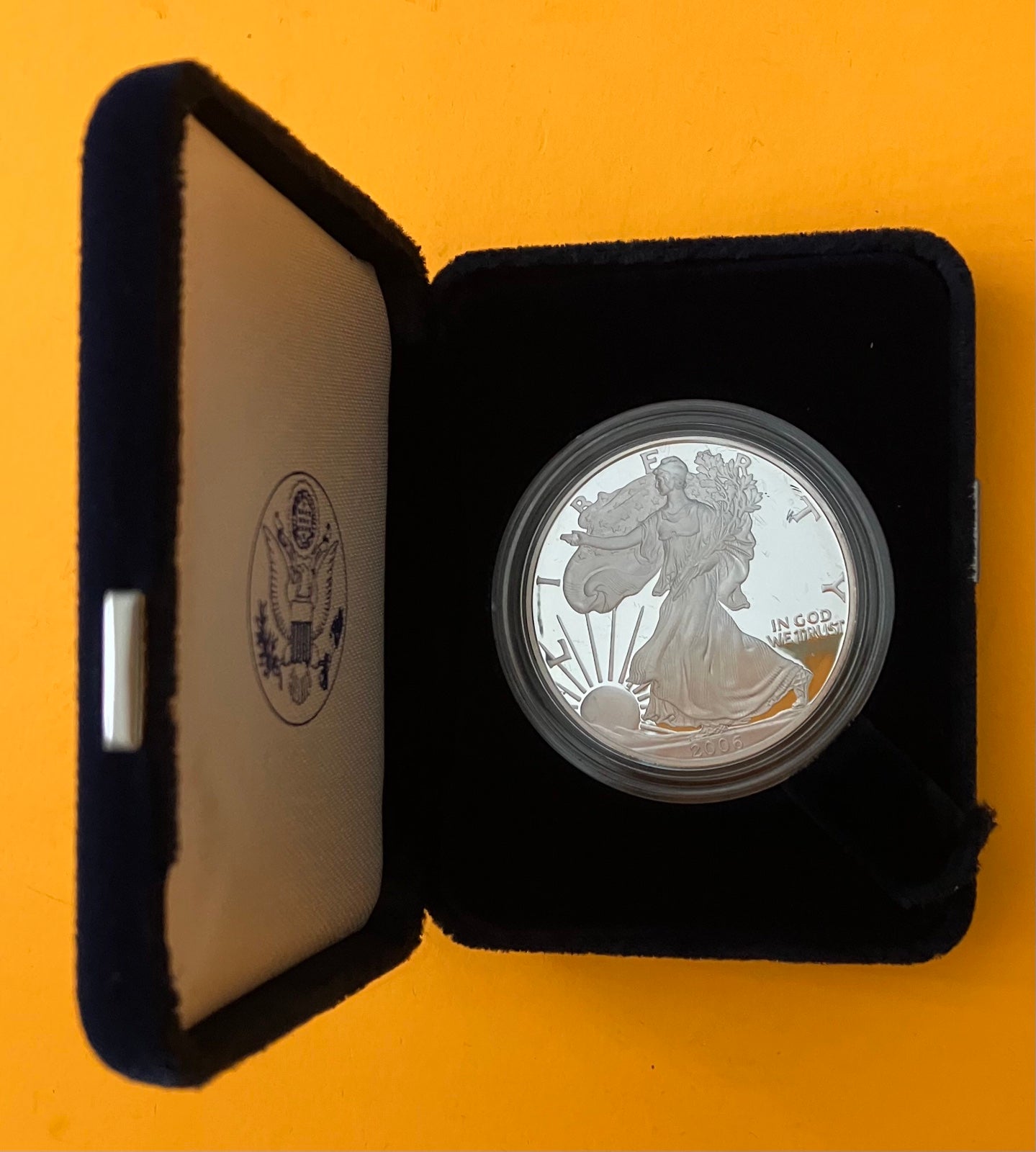 2006-W Proof Silver Eagle Dollar Coin. C-84.