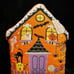 ISAAC MIZRAHI 17x18 HALLOWEEN Gingerbread Spooky House Pillow NEW