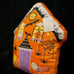 ISAAC MIZRAHI 17x18 HALLOWEEN Gingerbread Spooky House Pillow NEW