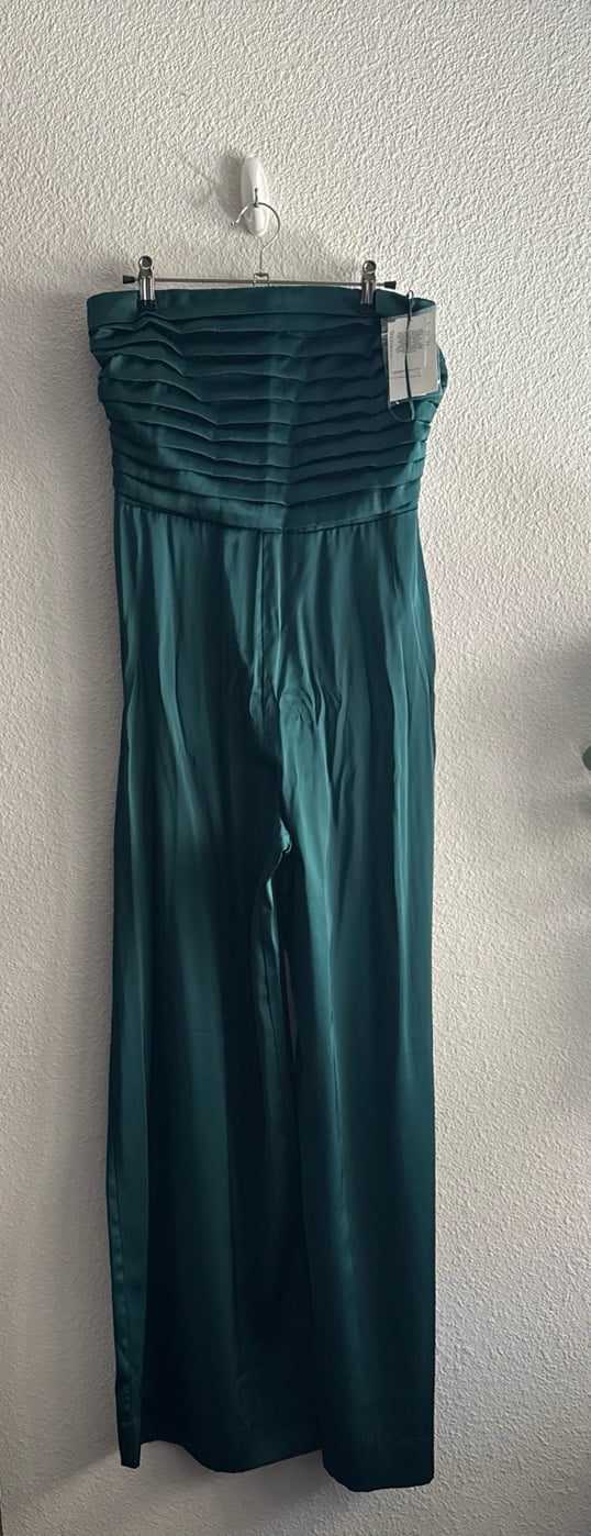 NWT Abercrombie Emerson Ruched Strapless Jumpsuit M