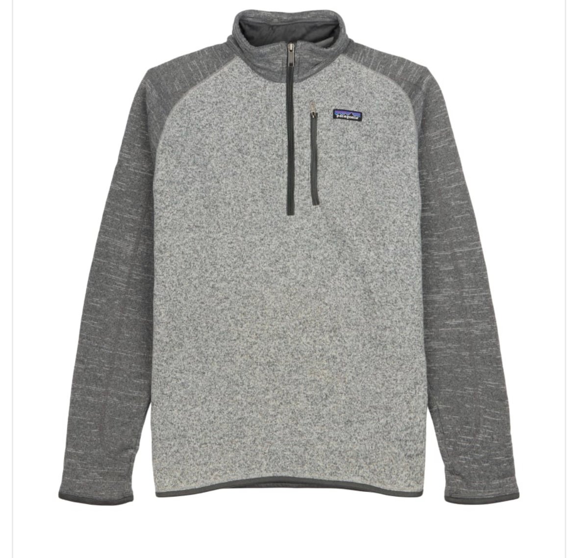 Patagonia Better Sweater 1/4 Zip Pullover Gray Medium Outdoor Activewear