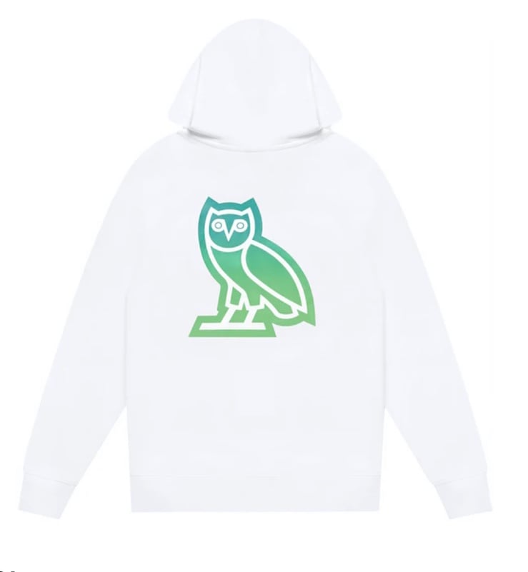 OVO Octobers Very Own Sunset Hoodie White Size Medium