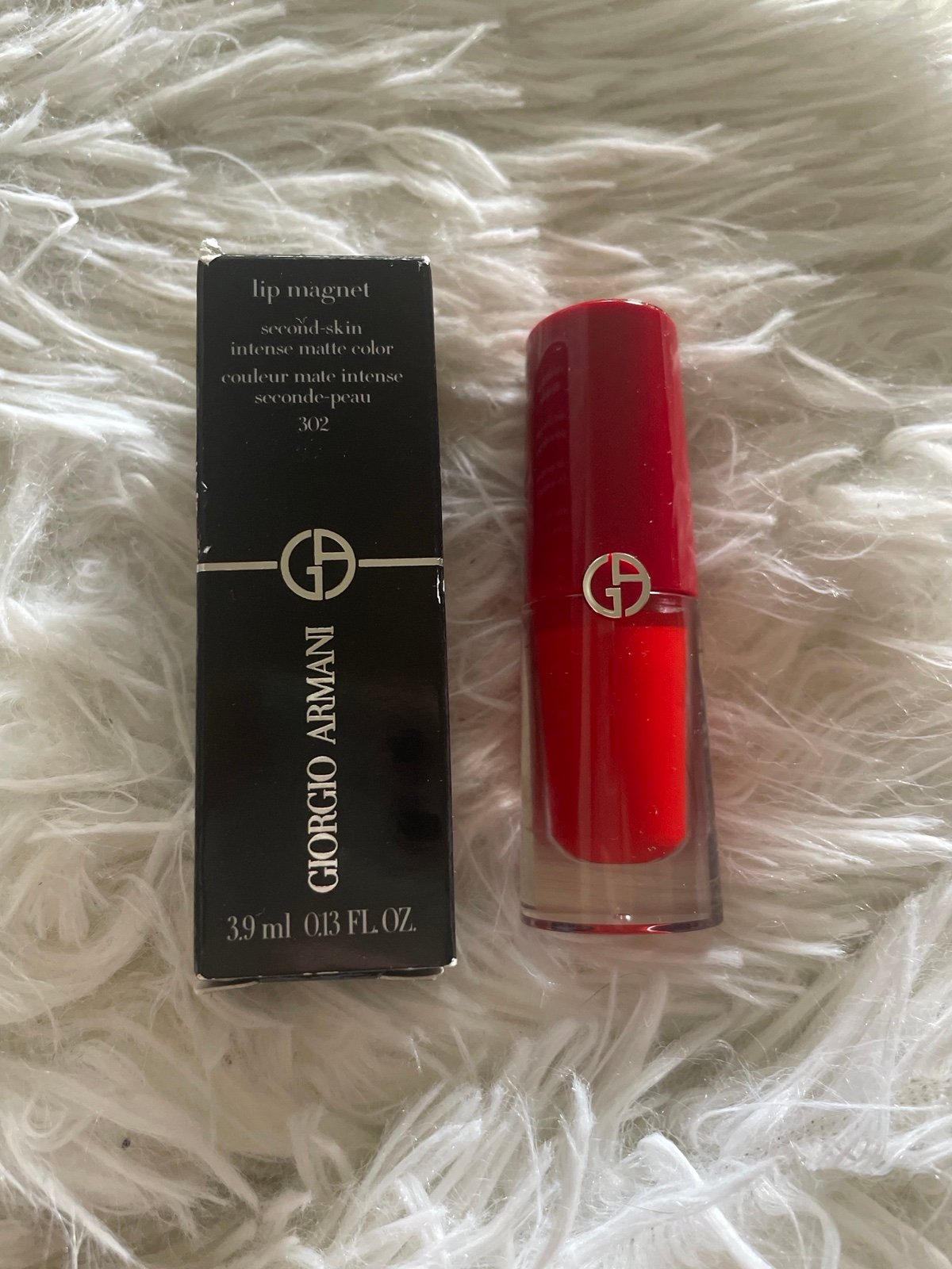 Giorgio Armani Lip Magnet “Hollywood 302” Orange/Red Lipstick Brand New!!!