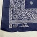 Vintage Paris Accessories Blue Bandana Paisley All Cotton Color