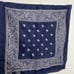 Vintage Paris Accessories Blue Bandana Paisley All Cotton Color