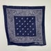 Vintage Paris Accessories Blue Bandana Paisley All Cotton Color