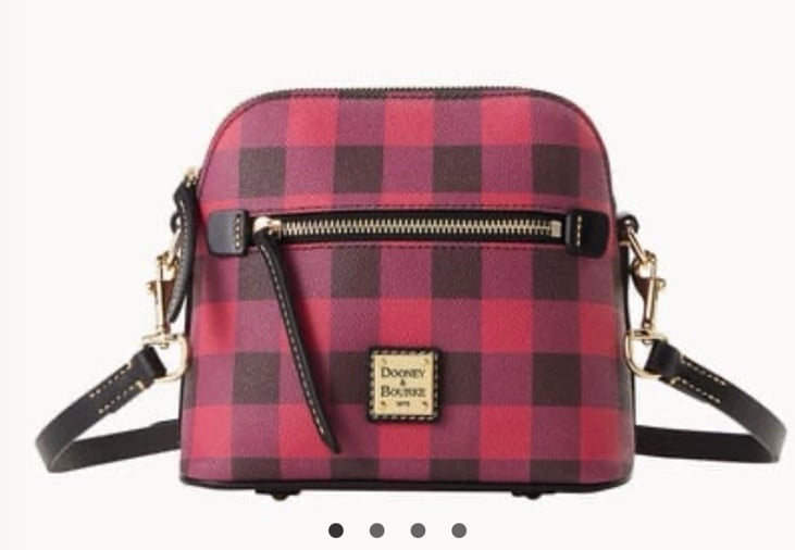 Dooney & Bourke Buffalo plaid print domed crossbody, Brand New