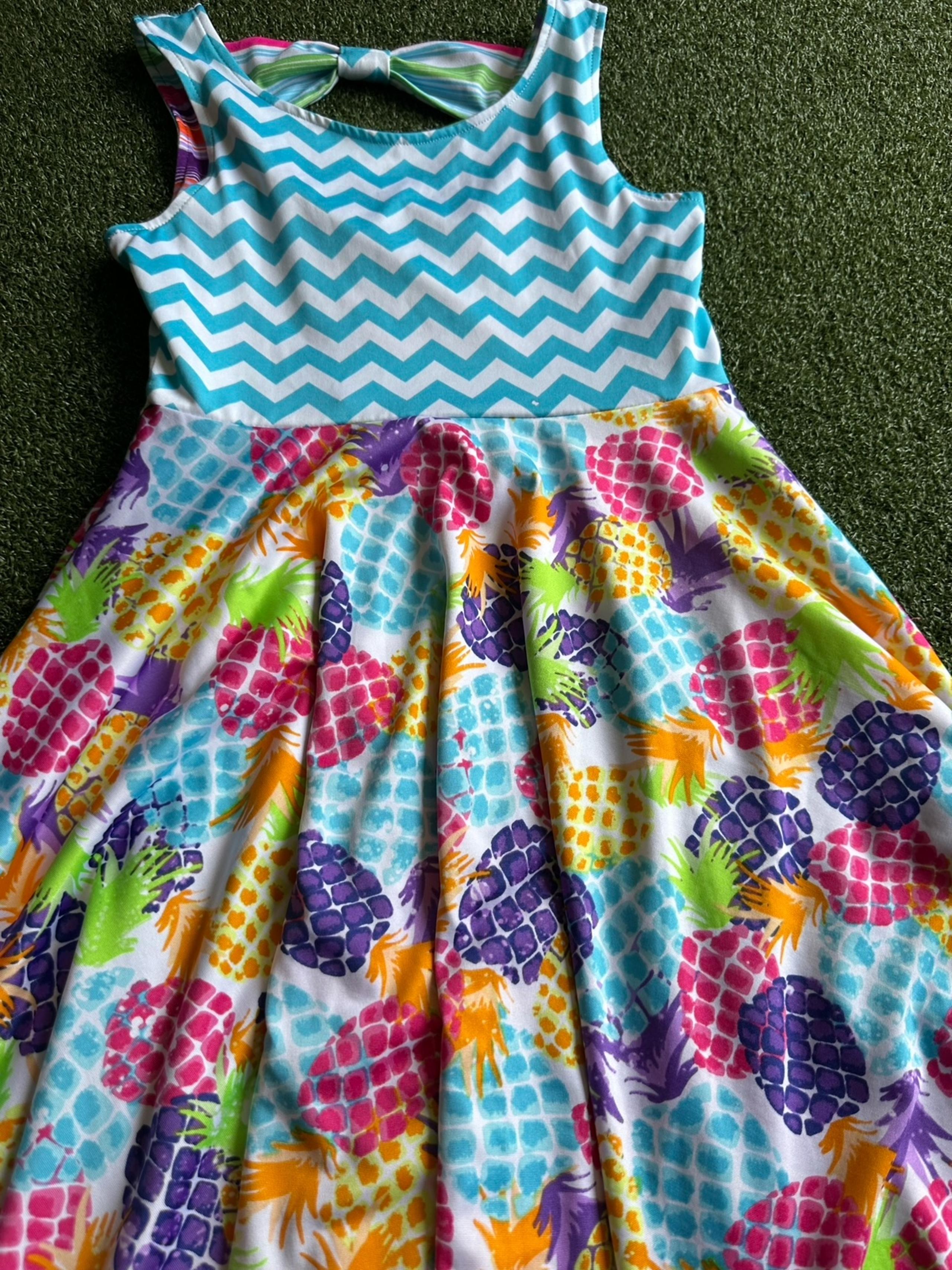 Emily West reversible dress Girls Sz 8-10 Super cute