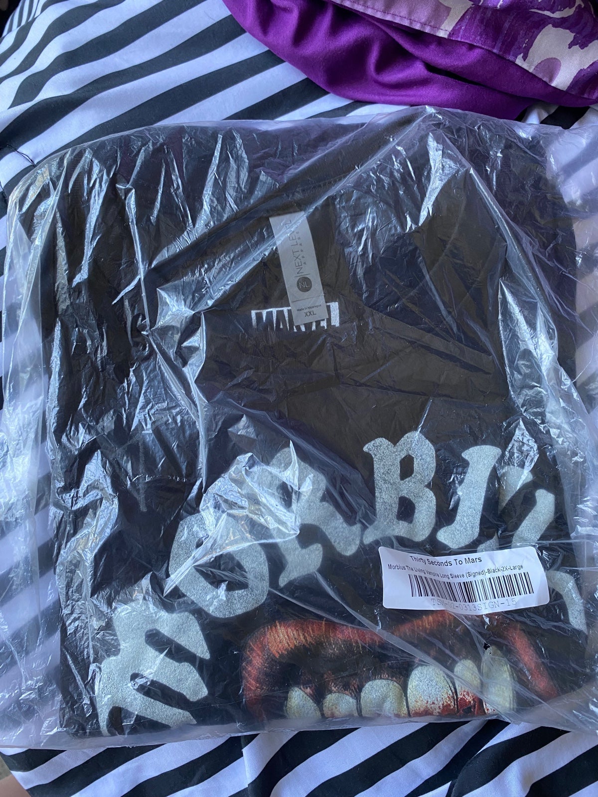 Jared Leto signed Morbius tshirt