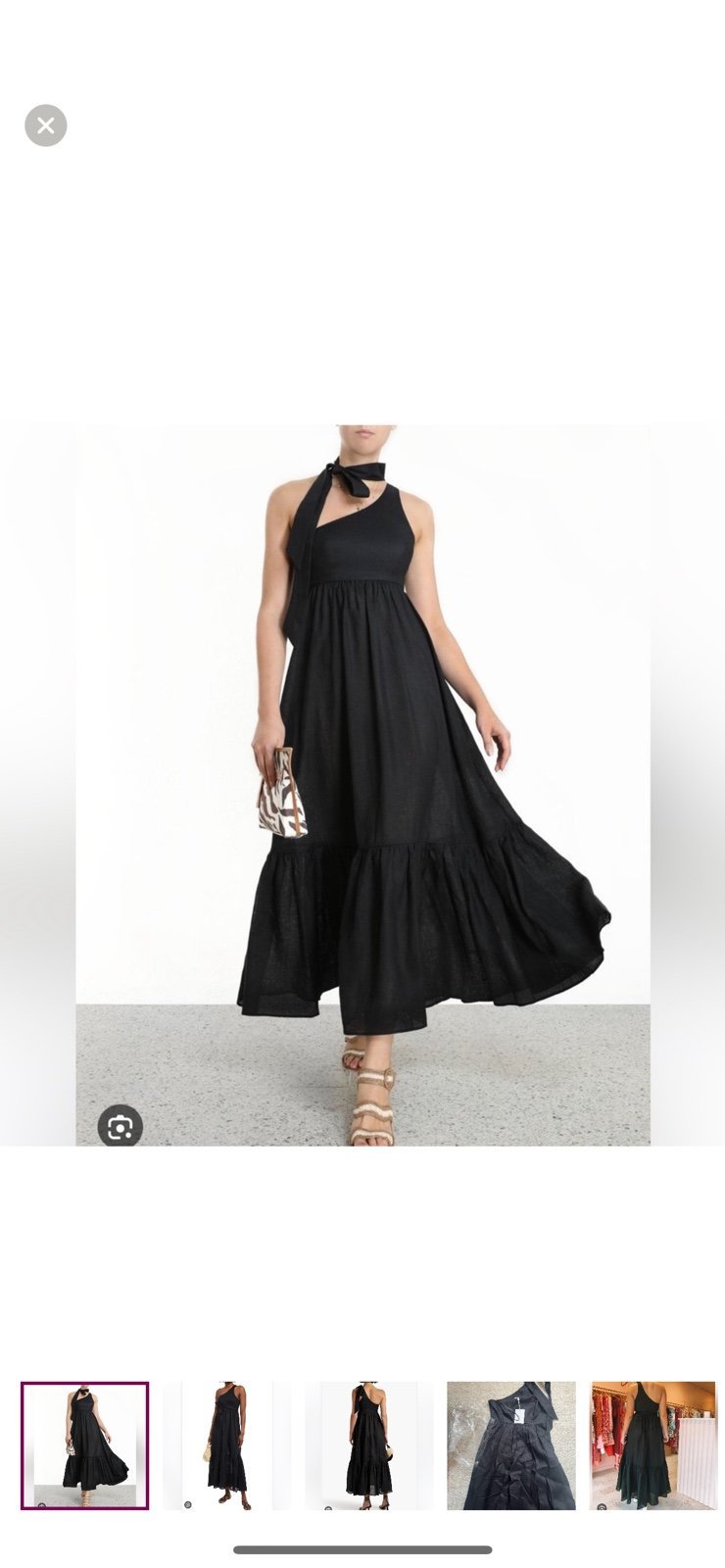 Zimmermann juliet one shoulder dress